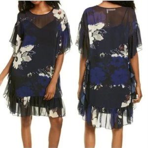 See by Chloe Floral Ruffle Dress WITH SLIP NWT original price $495